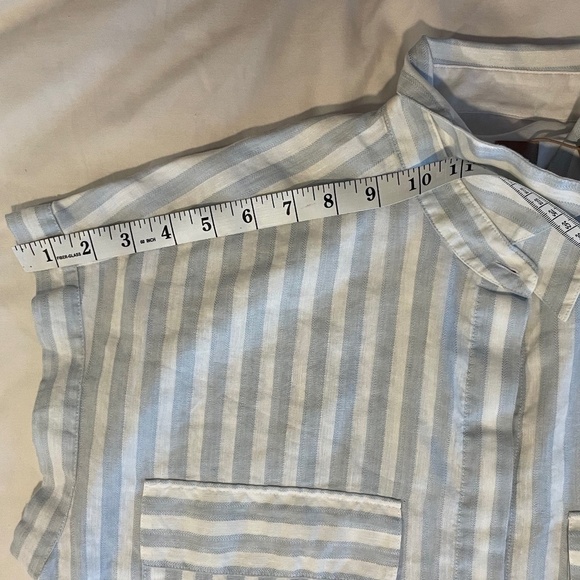 NWT Boss Driga Striped Linen Shirt Dress SZ 10 - Picture 5 of 9
